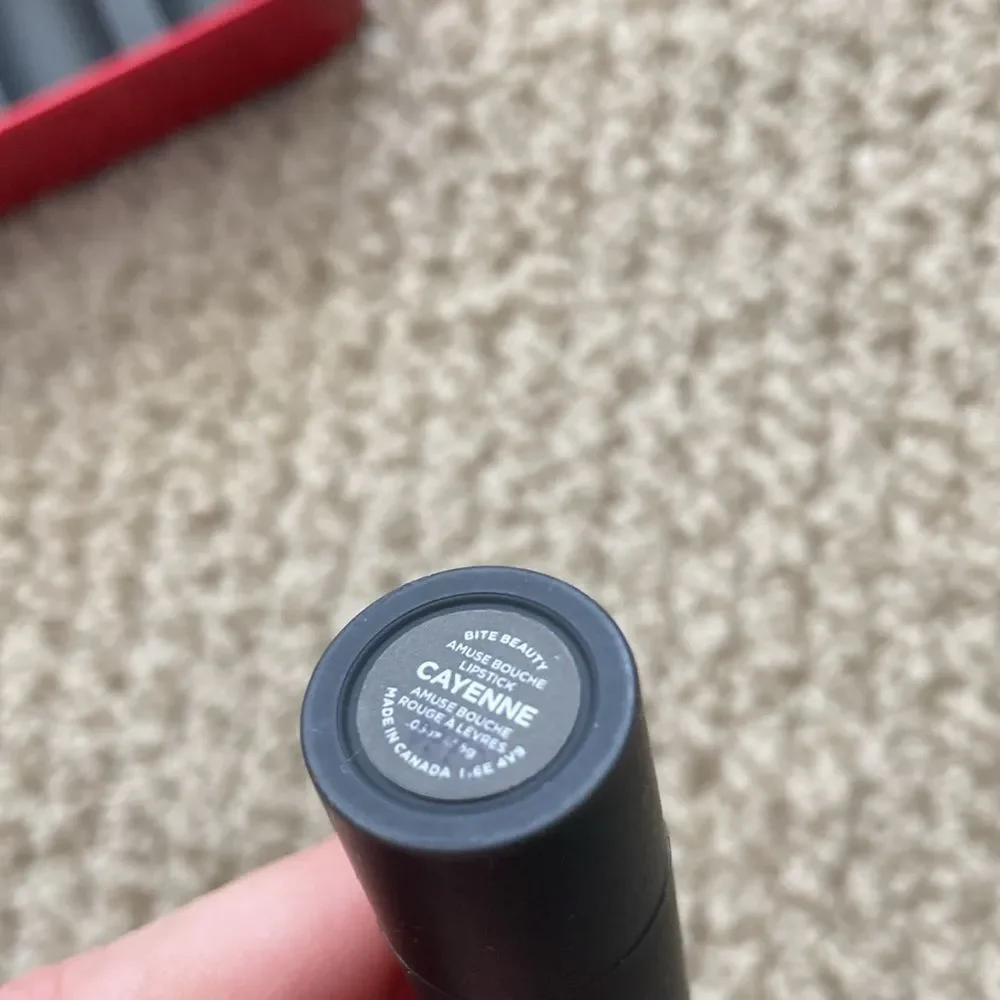 Bite Beauty Amuse Bouche Lipstick Cayenne Bright Red Warm Mini Size RARE